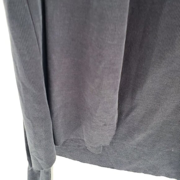 Womens Kimono Cardigan Sweater Sz Small Charcoal Gray Tie Waist‎ Long Sleeve - Picture 6 of 11